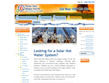 Tablet Screenshot of perth-solarhotwater.com.au